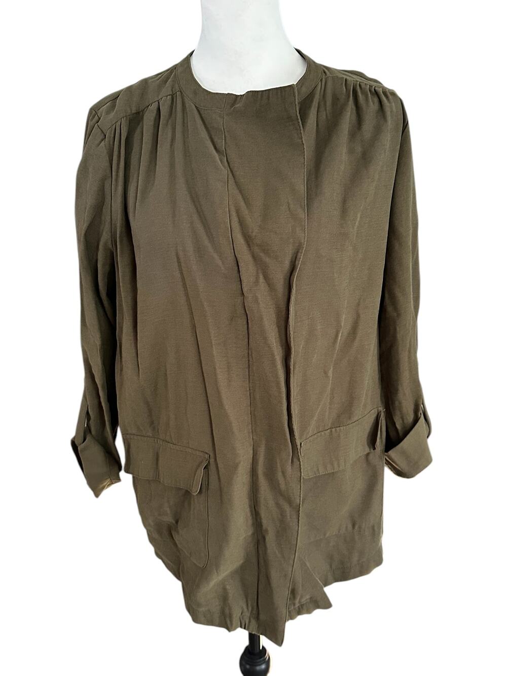 Nine West Olive Green Jacket Large